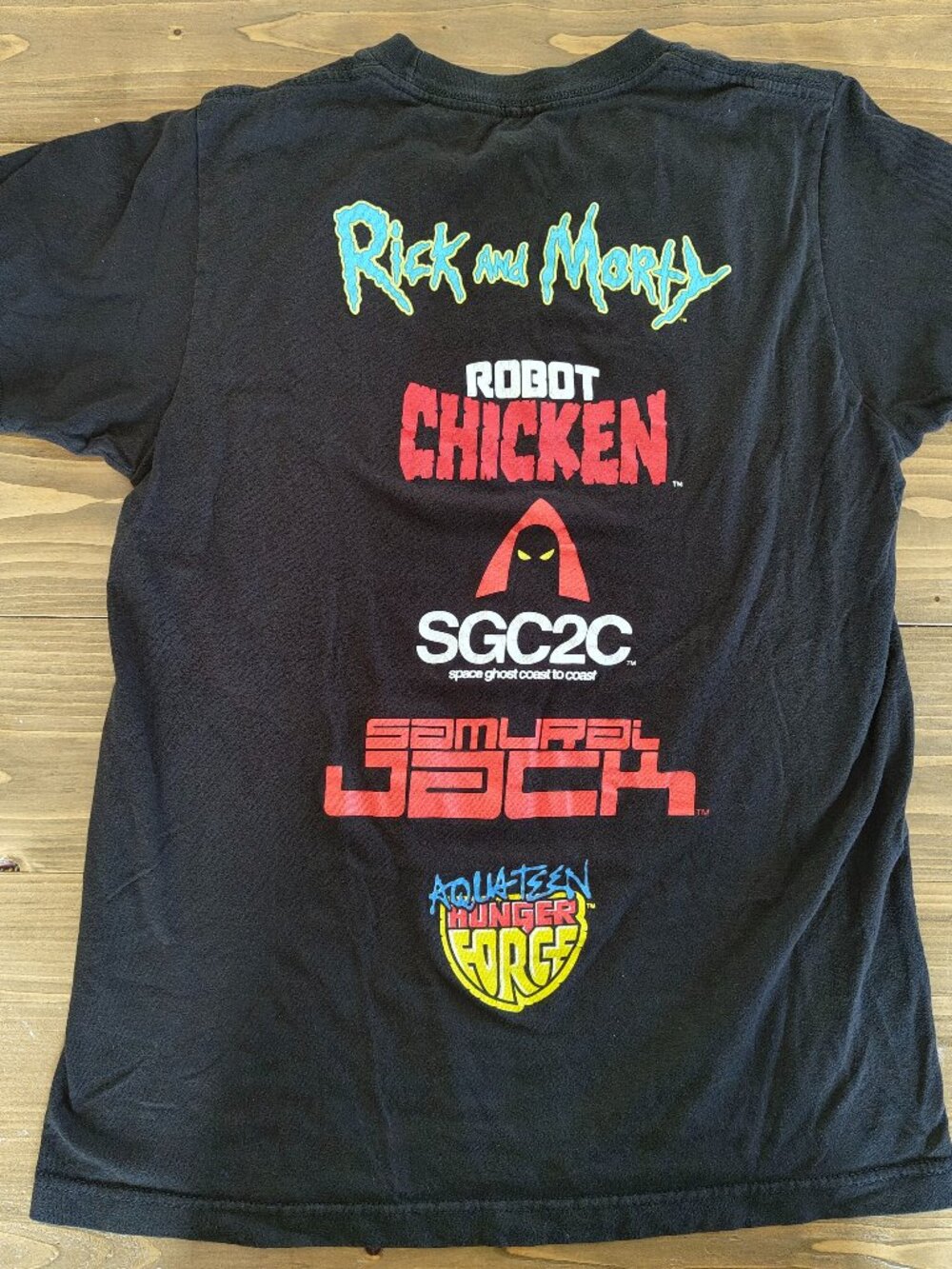 Space Ghost Coast to Coast Adult Swim Graphic Tee Men's Small Black